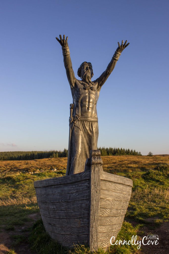 Statue of Manannán mac Lir-Gortmore Viewing Point on Binevenagh Mountain - Limavady - County Derry/Londonderry