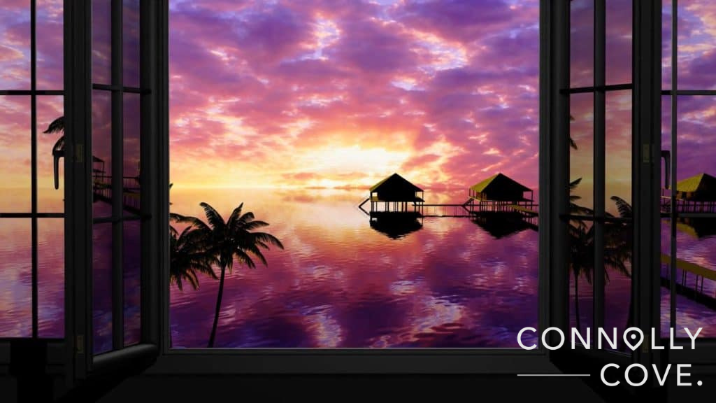 Sunset in the Maldives