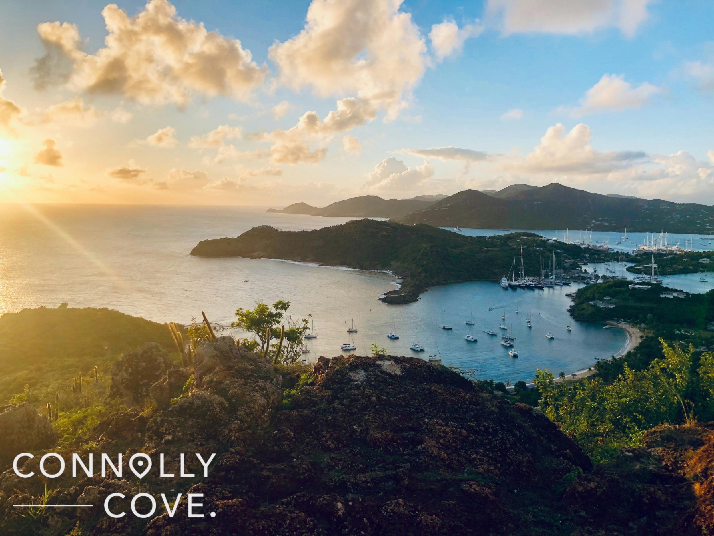 Sunset over Antigua and Barbuda min