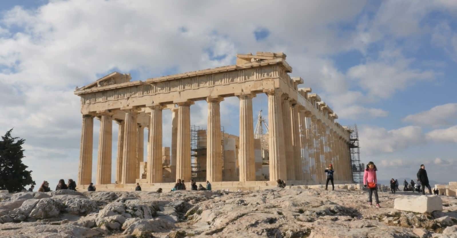The Parthenon temple on the Acropolis