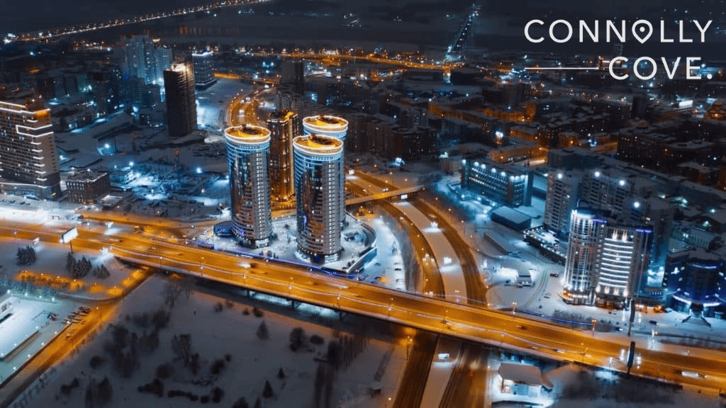 The skyline in Novosibirsk