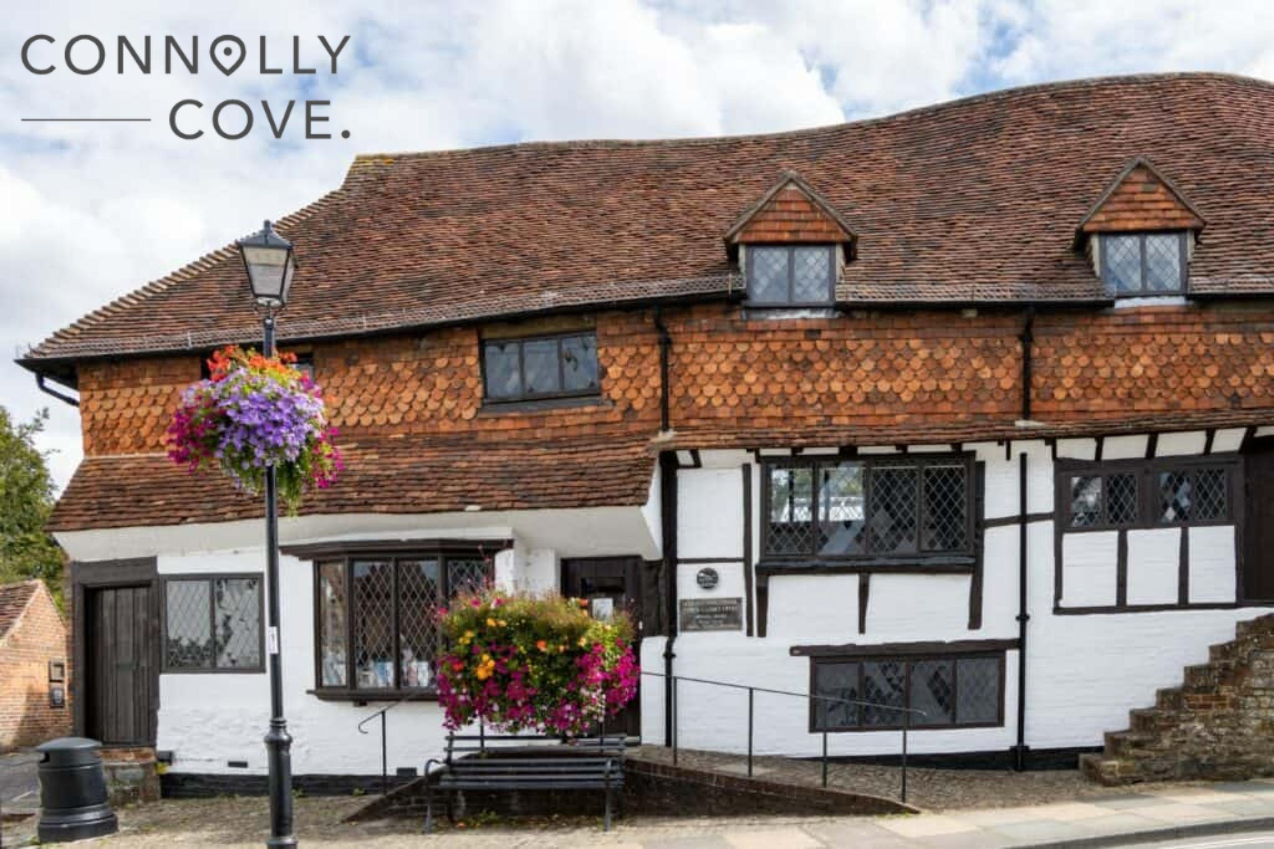 View of buildings in Midhurst, West Sussex