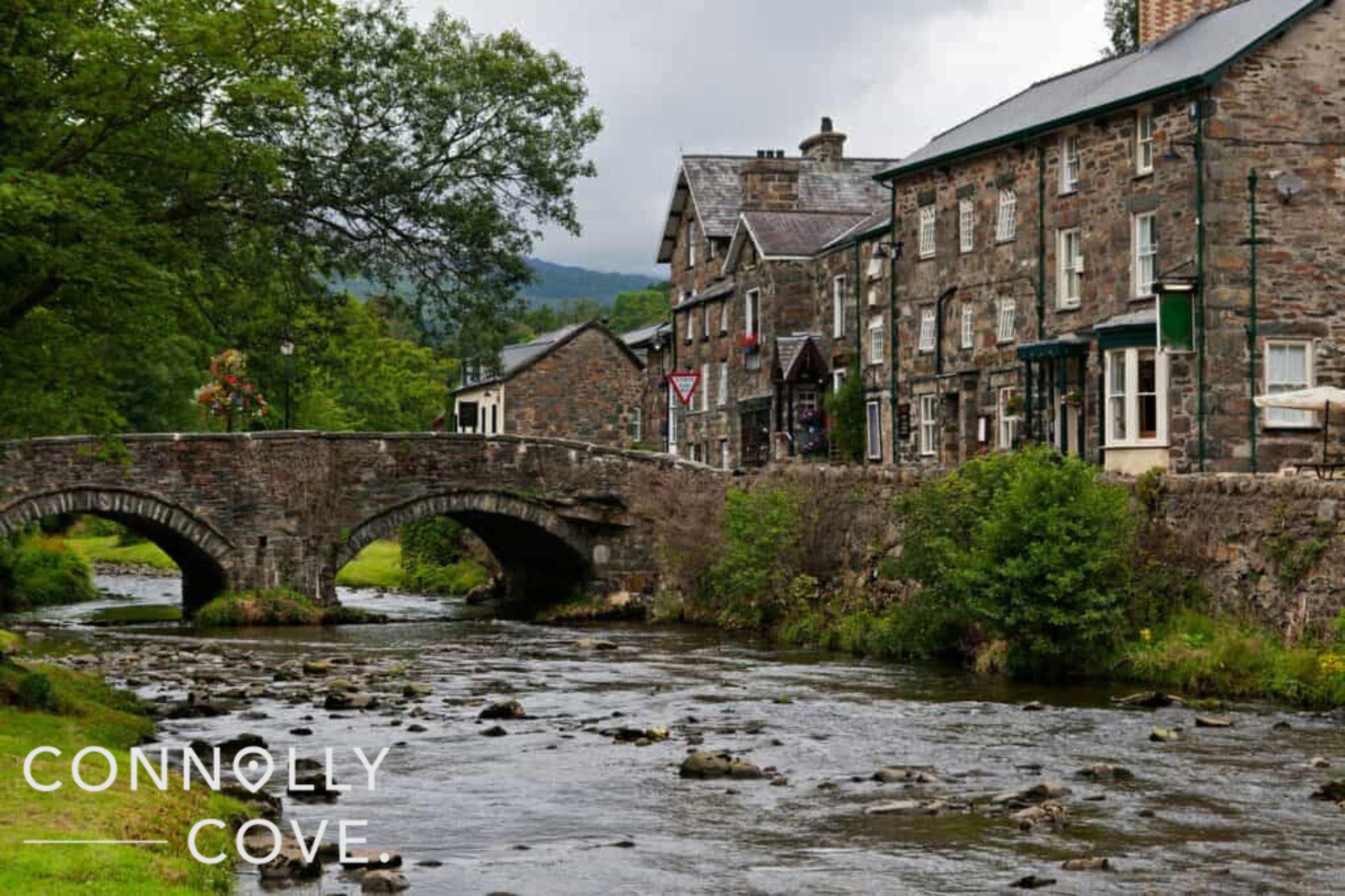 The village of Beddgelert in Snowdonia, Wales