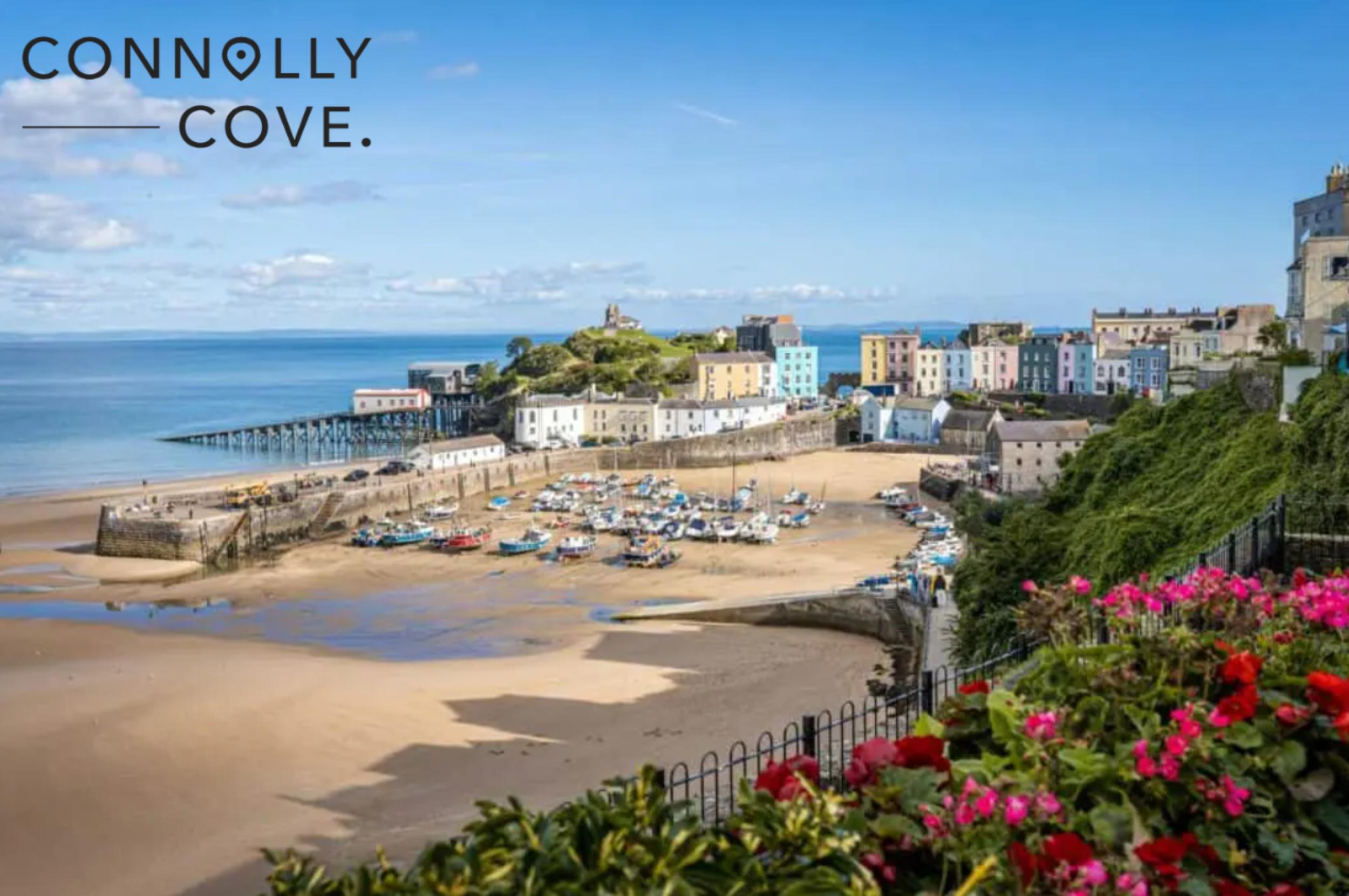 Tenby Harbour, Pembrokeshire, Wales, the United Kingdom.