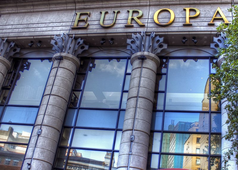 The front of the Europa Hotel