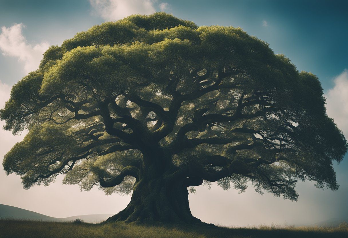 Sacred Celtic Trees and Their Meanings - Ancient Celtic trees stand tall, each with its own symbolic meaning, surrounded by mystical energy and reverence