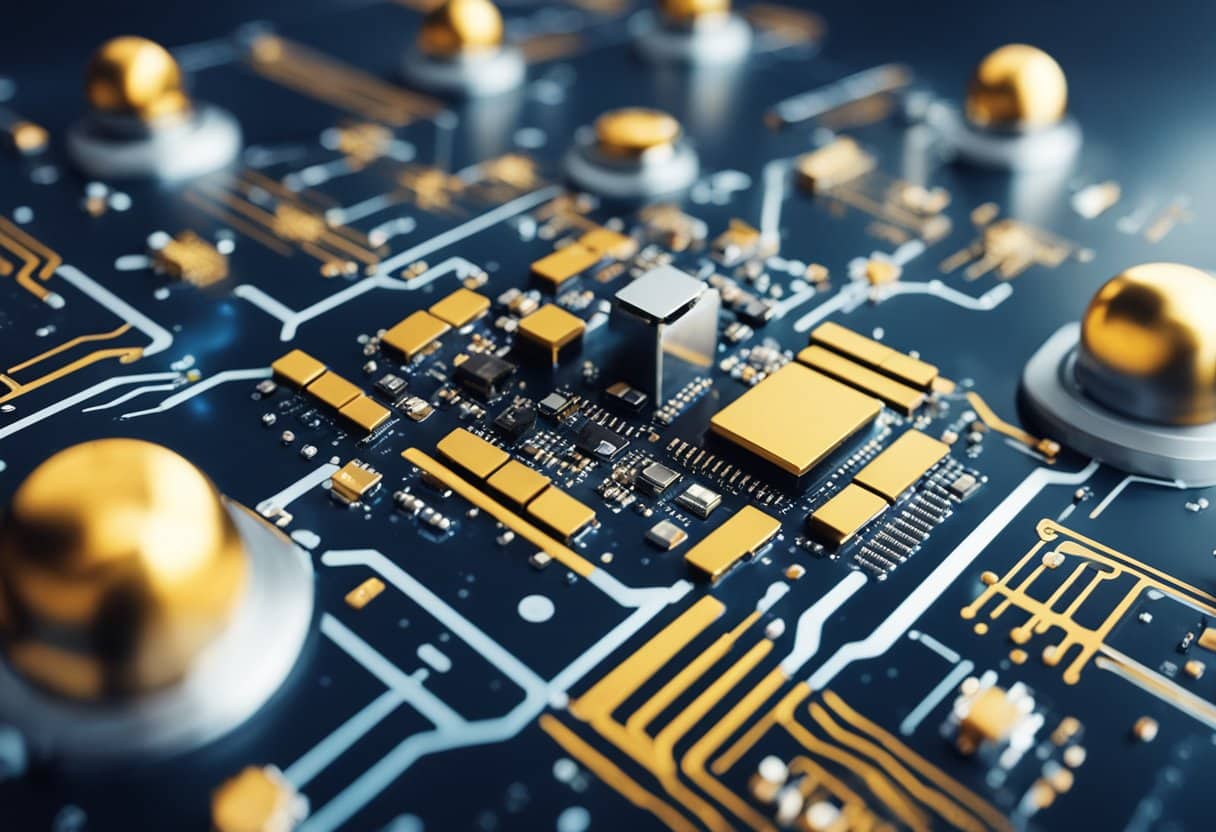 Cultural platforms and tech companies collaborate in a vibrant, open space, exchanging ideas and resources. A dynamic energy fills the room as they work together to create successful partnerships