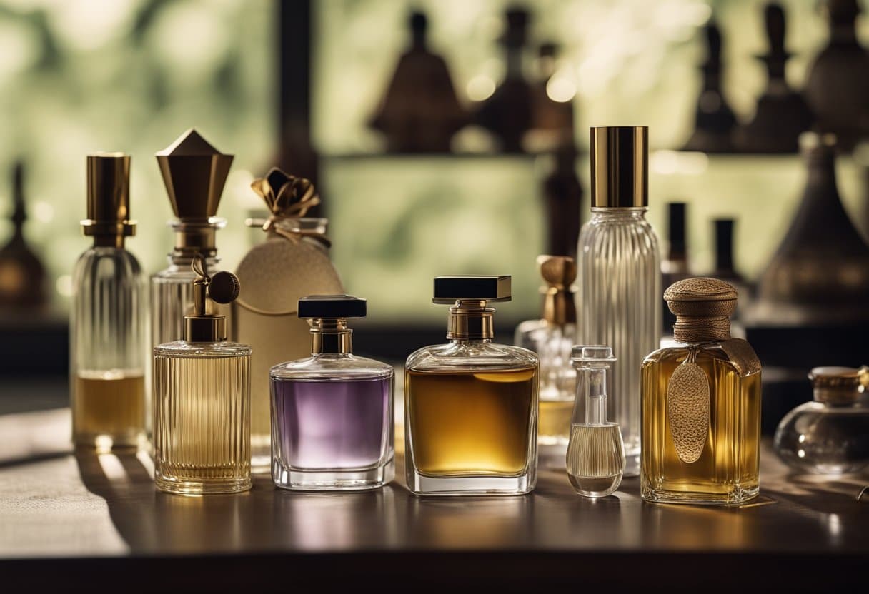 The Evolution of Perfume: Tracing Fragrance Through History
A table displays ancient perfume ingredients and tools next to modern perfume bottles and packaging. A timeline on the wall shows the evolution of perfume-making techniques