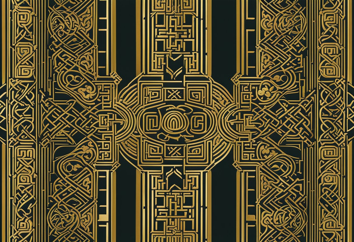 Celtic Patterns - Vibrant Celtic patterns adorn modern clothing, merging tradition with contemporary style