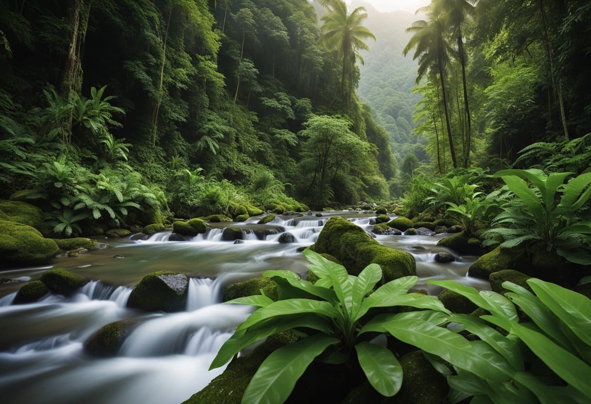 The Tradition of Herbal Medicine from the Amazon to the Alps: A Comparative Study

Lush rainforest meets rugged mountains, with a river flowing from one to the other. Various plants and herbs grow abundantly, showcasing the rich tradition of herbal medicine from the Amazon to the Alps