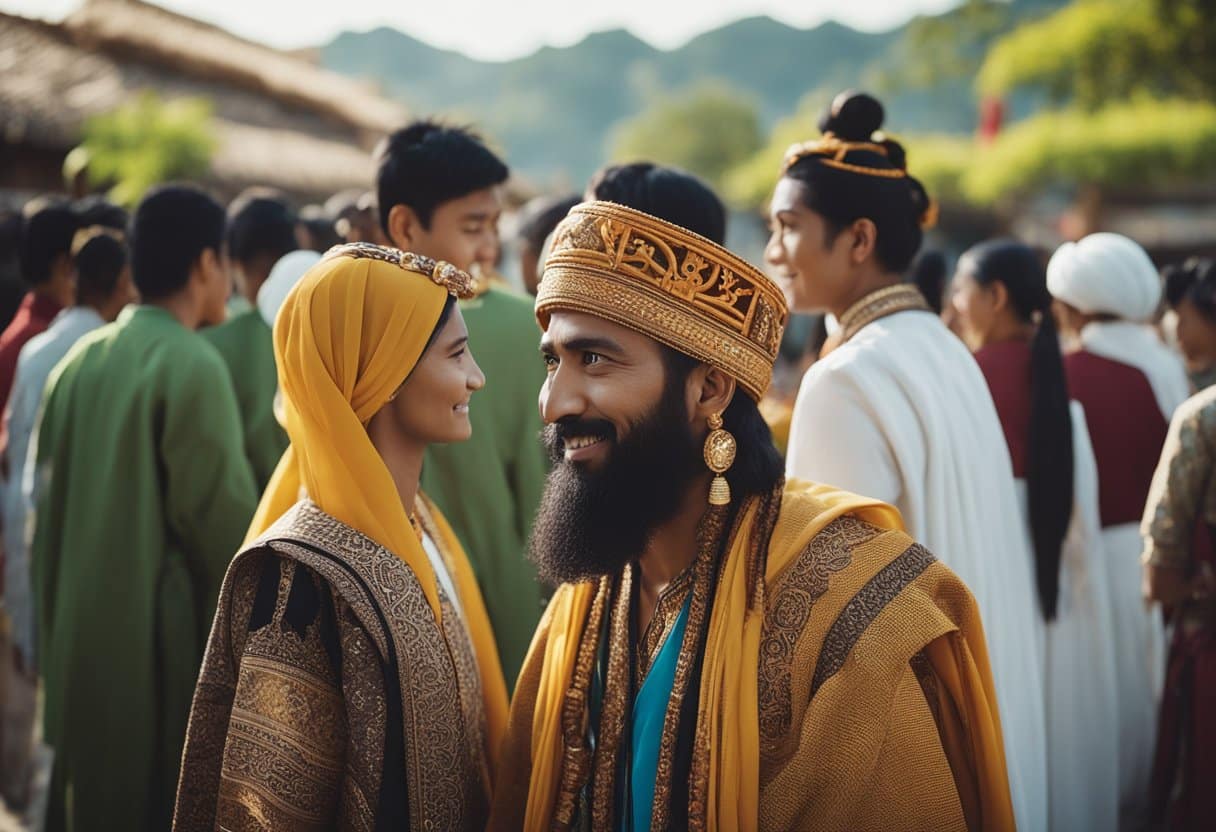 People from different cultures engage in virtual cultural exchanges, sharing traditions and customs. Digital platforms connect individuals across the globe, fostering understanding and unity