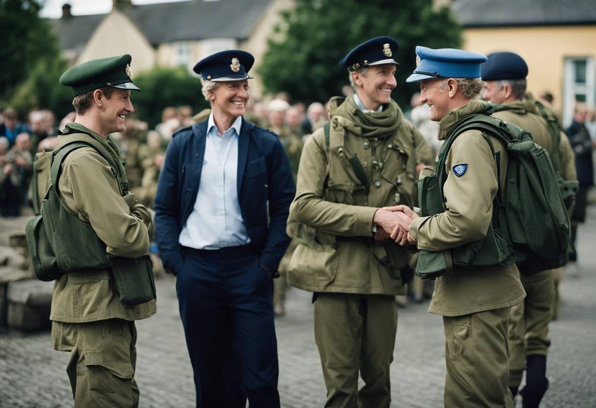 Irish peacekeepers engage in cultural exchange with locals, sharing traditions and building relationships. The impact of their presence is evident in the community's unity and understanding