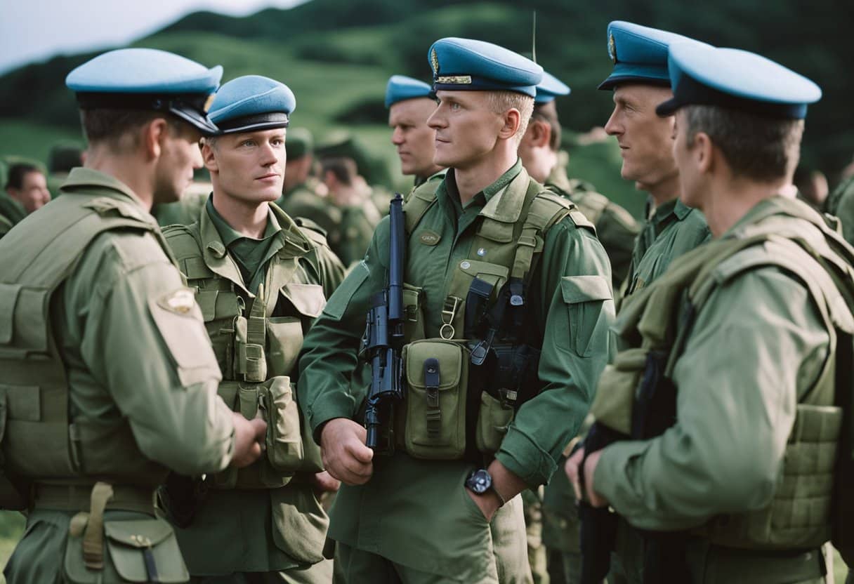 Irish peacekeeping forces strategize and exchange cultural information on a global scale