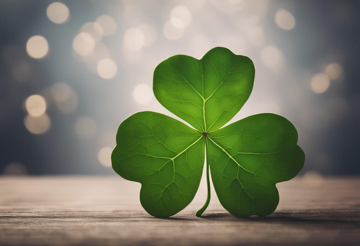 A shamrock and a maple leaf intertwined, symbolizing the cultural ties between Ireland and Canada