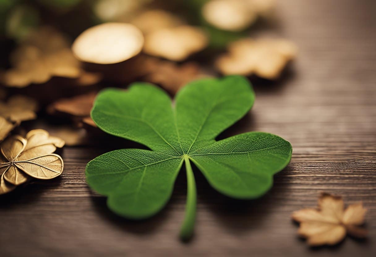 A shamrock and a maple leaf intertwined, symbolizing the cultural ties between Ireland and Canada