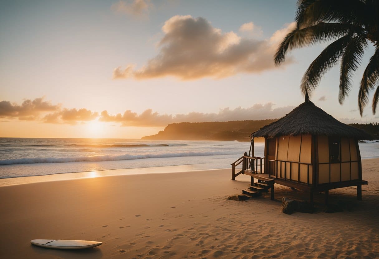 Surfing in Hawaii and Australia