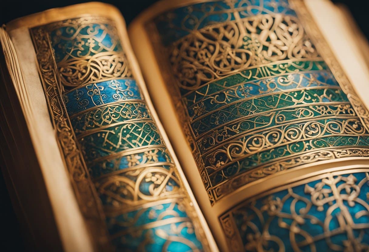 Vibrant colors and intricate patterns adorn ancient Irish manuscripts and books, showcasing the artistry of illuminated designs