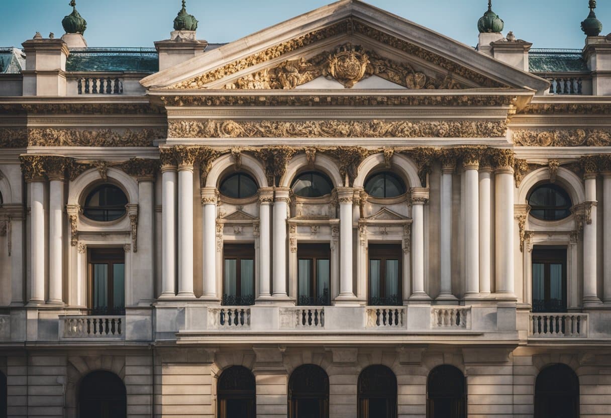 The grand opera houses of Europe stand tall and majestic, adorned with intricate details and elegant facades, showcasing the architectural brilliance of notable architects