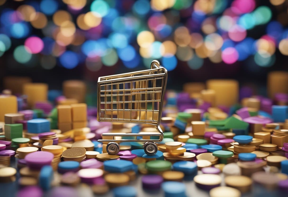 A diverse array of global cultural symbols and products are being exchanged and connected through the digital platform of e-commerce