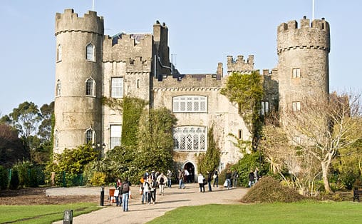 Malahide castle and gardens in Malahide Village