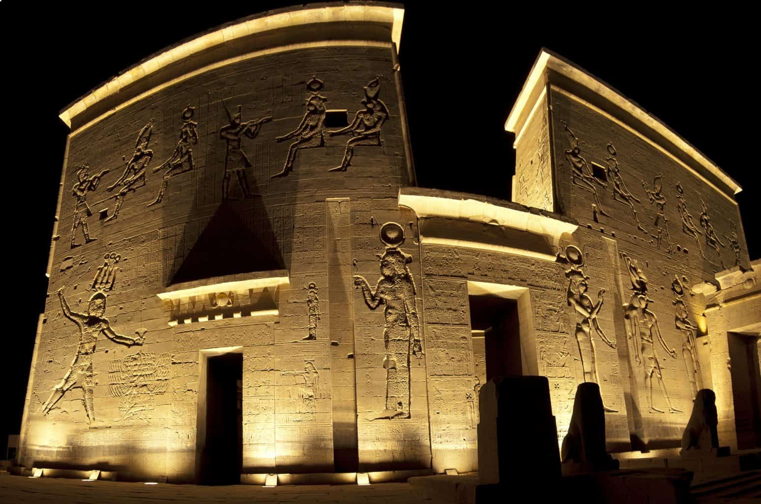 A Love Story of Deities Told at Philae Sound and Light Show