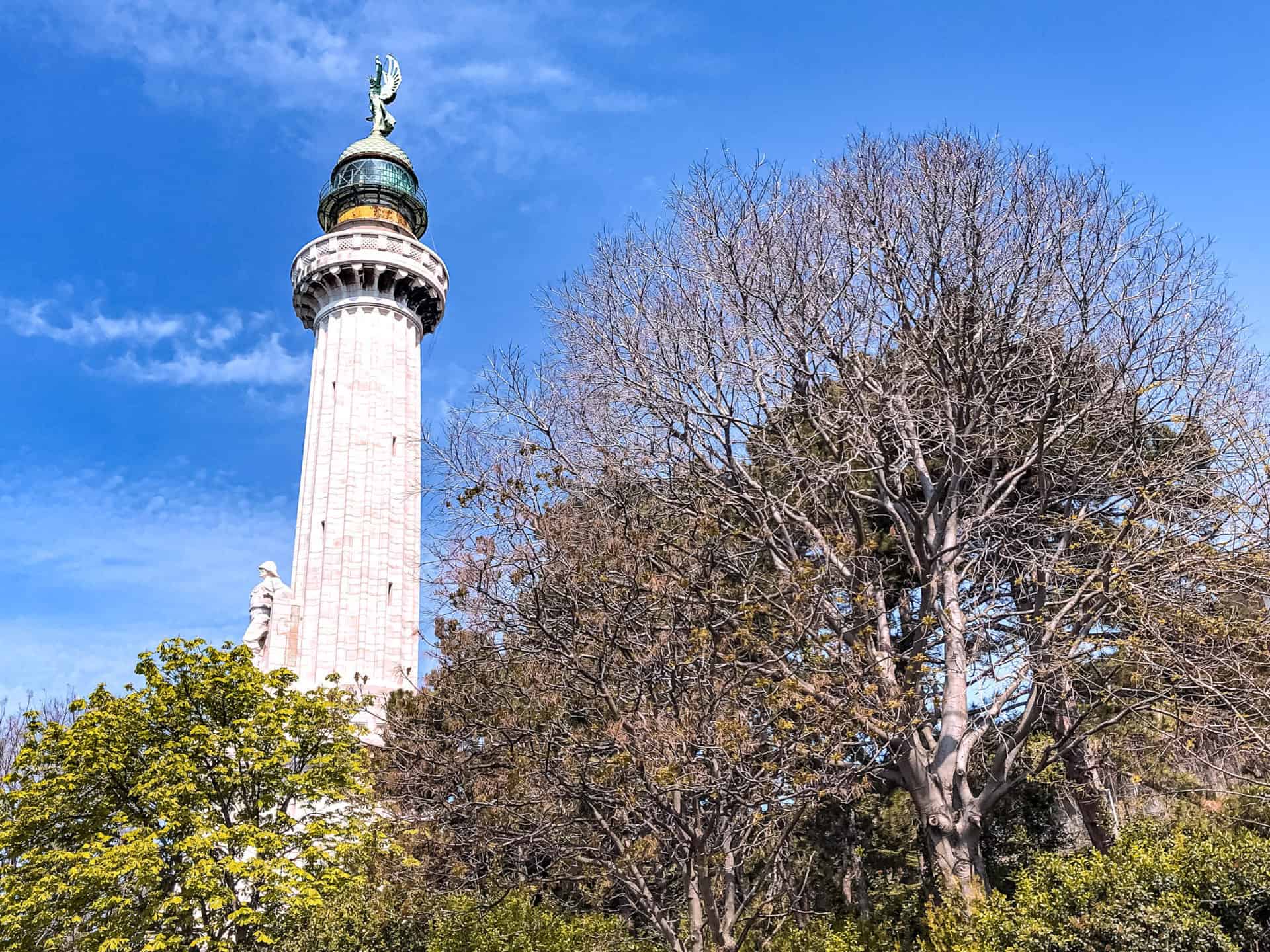 The Vittoria Lighthouse overlooks all of Trieste