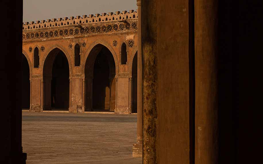 a shot of the interior of the cairo citadel or saladin citadel