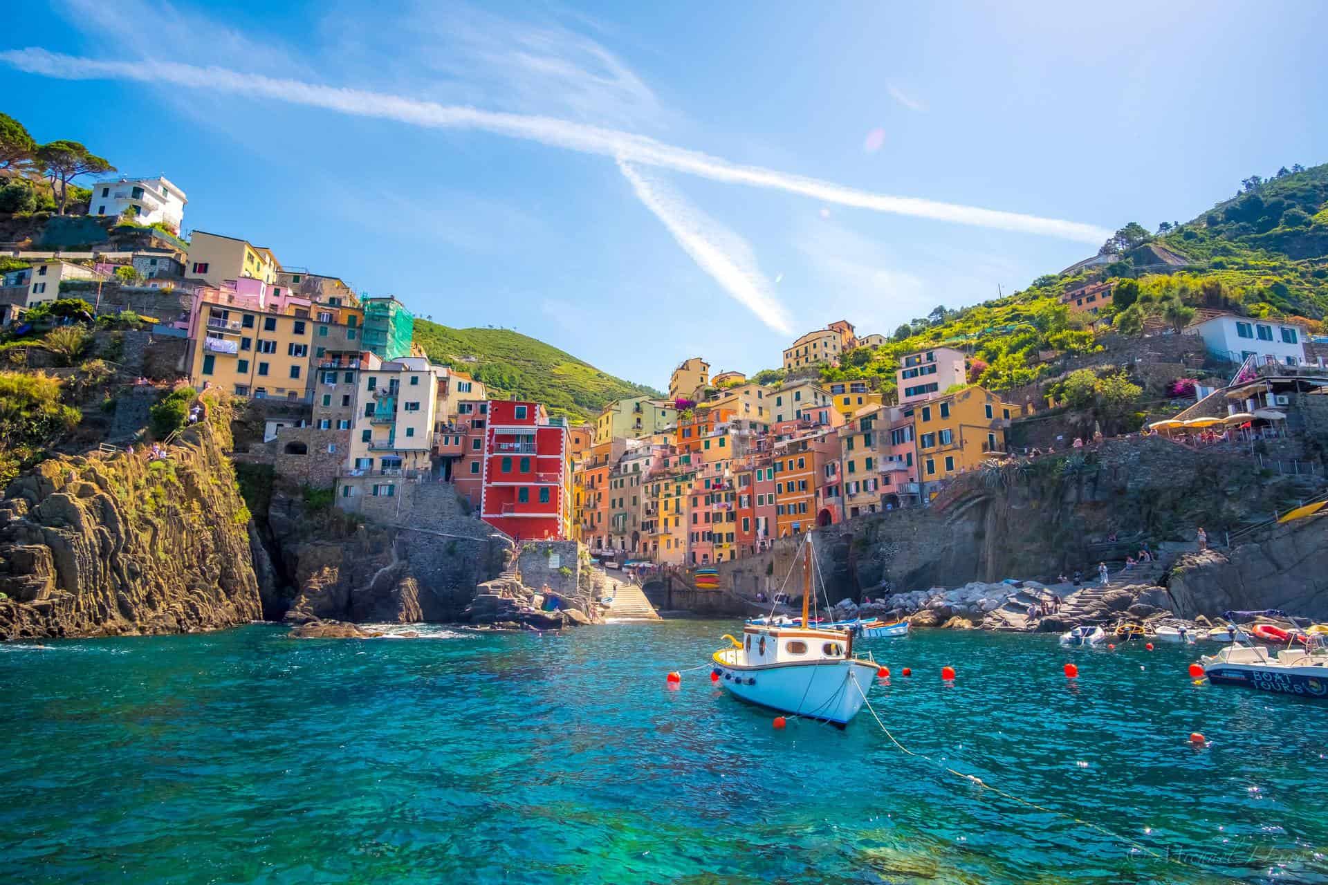 A pristine beach of Cinque Terre, Italy