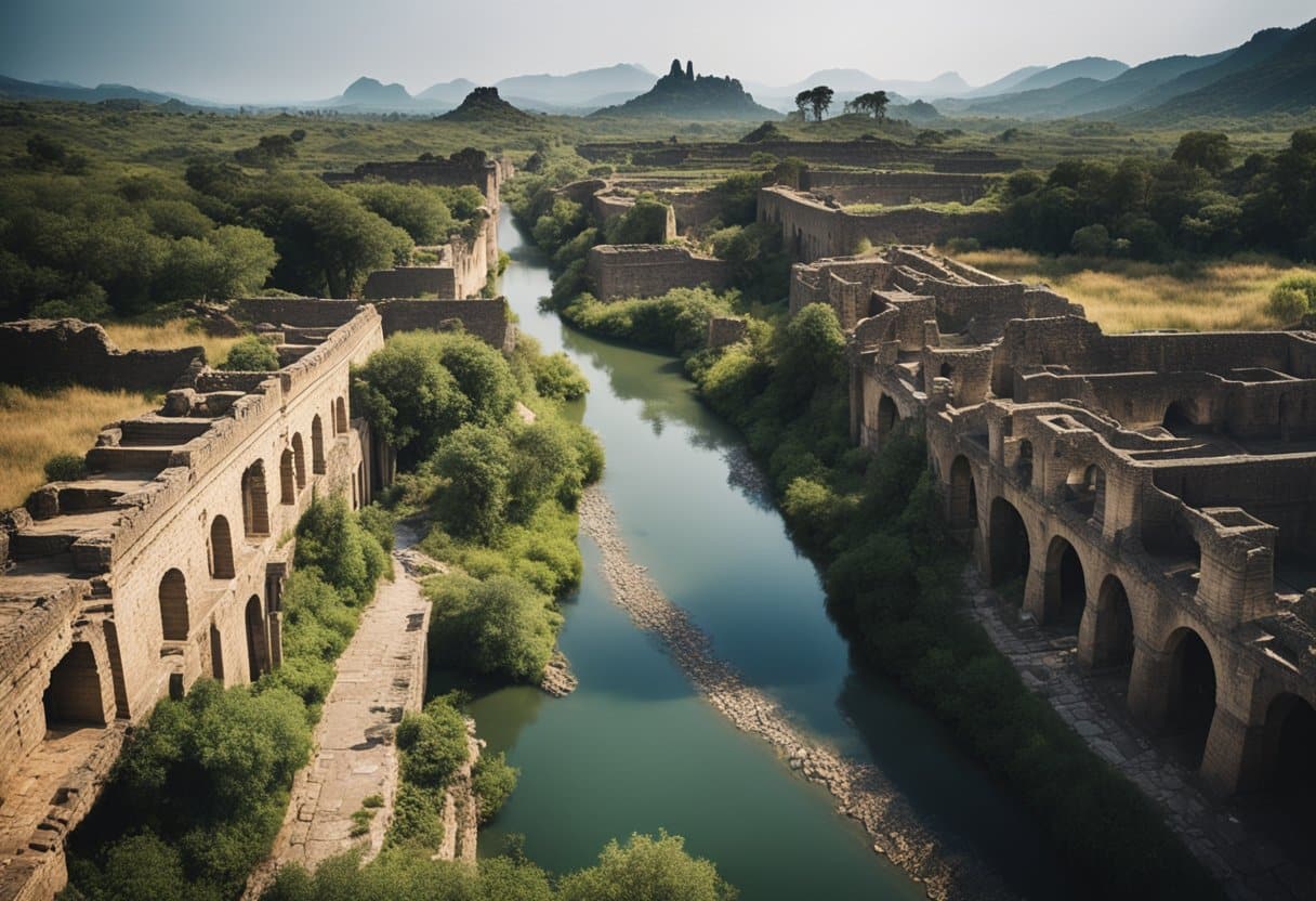 Rivers flow through ancient ruins, grand cities, and untouched nature, connecting cultures and shaping history