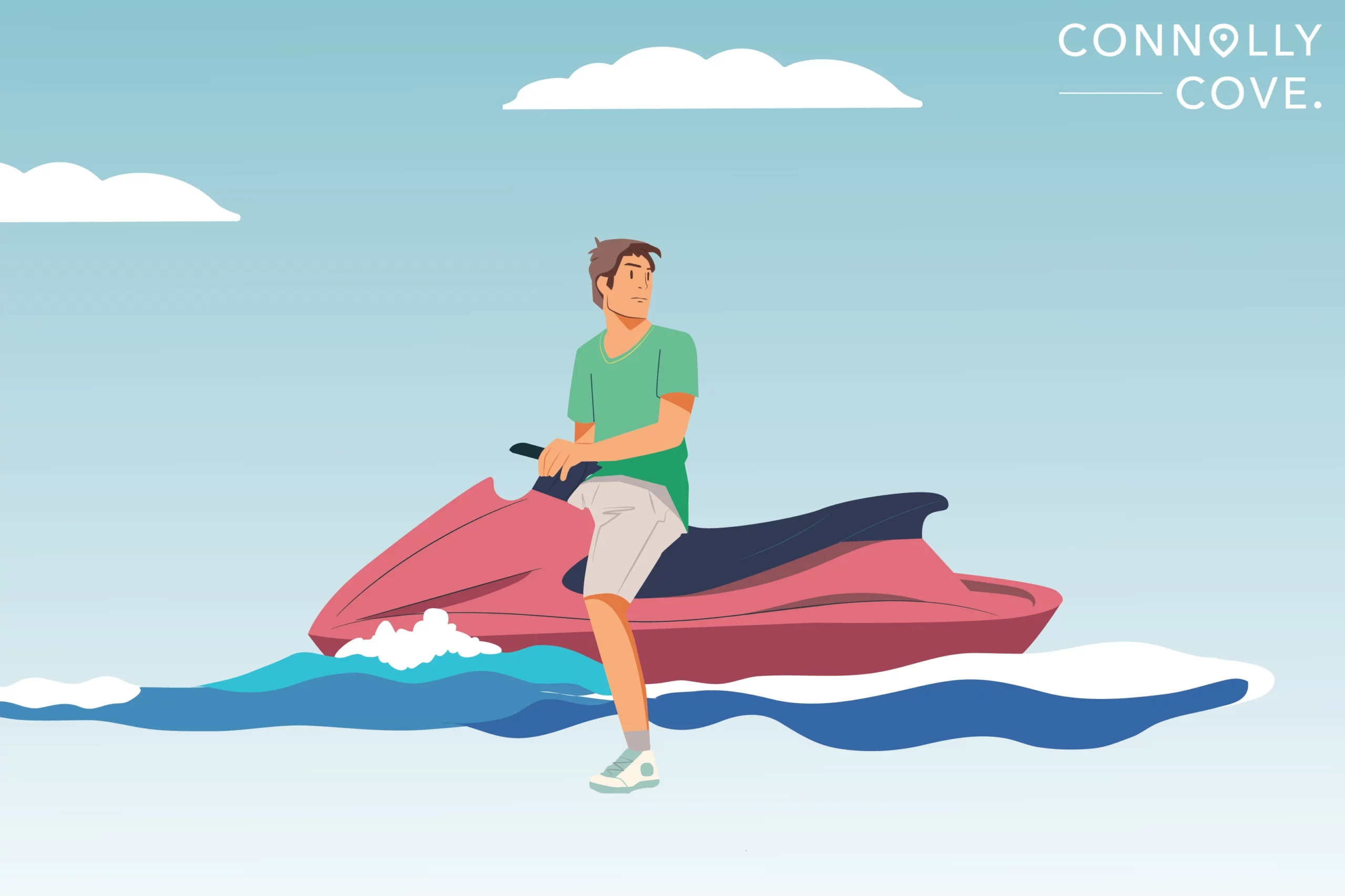 watersports illustration, Ireland