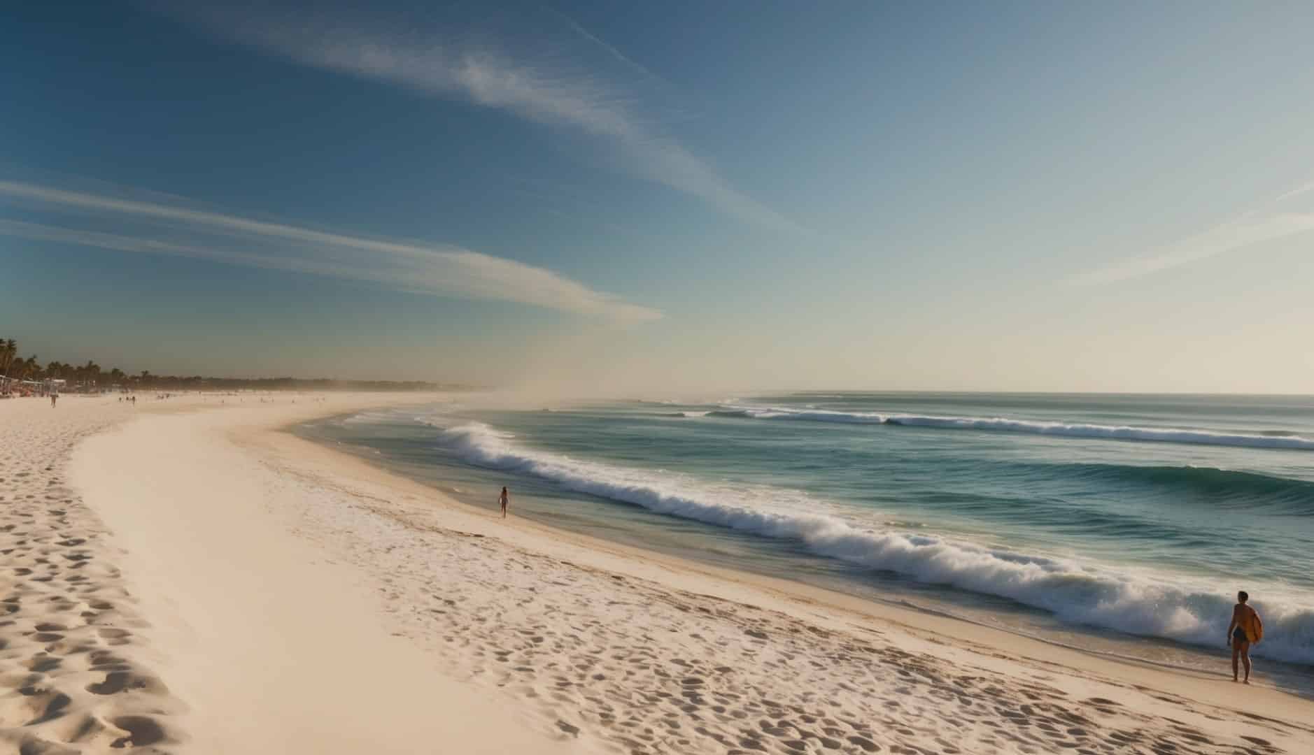 Omaha Beach, Normandy coast in France